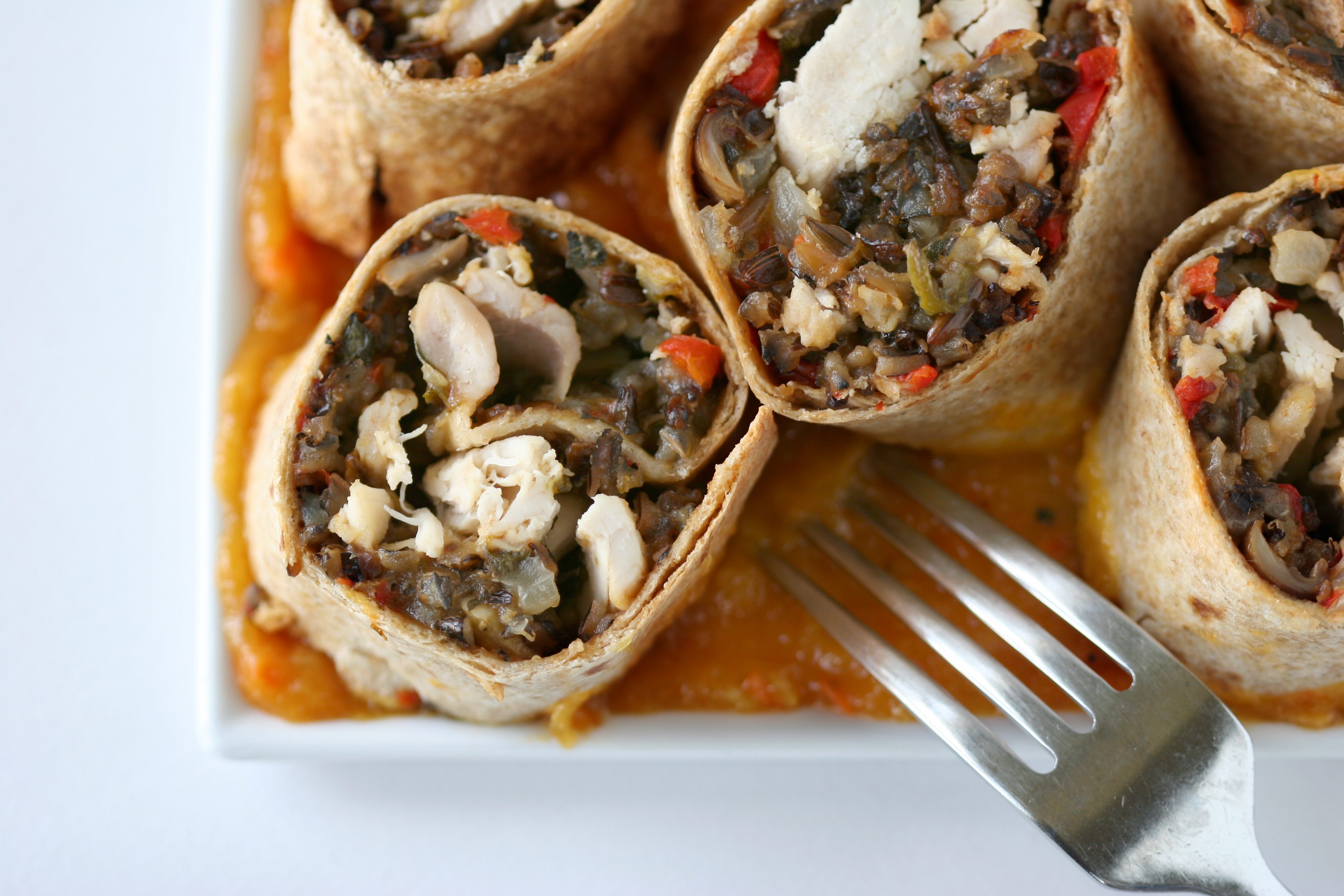 Chicken And Rice Burrito